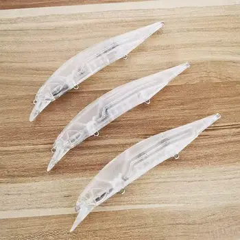New Japanese Style DIY Floating Minnow Blank Lure Body, Unpainted Transferable Fishing Lure – Minnow – view 4