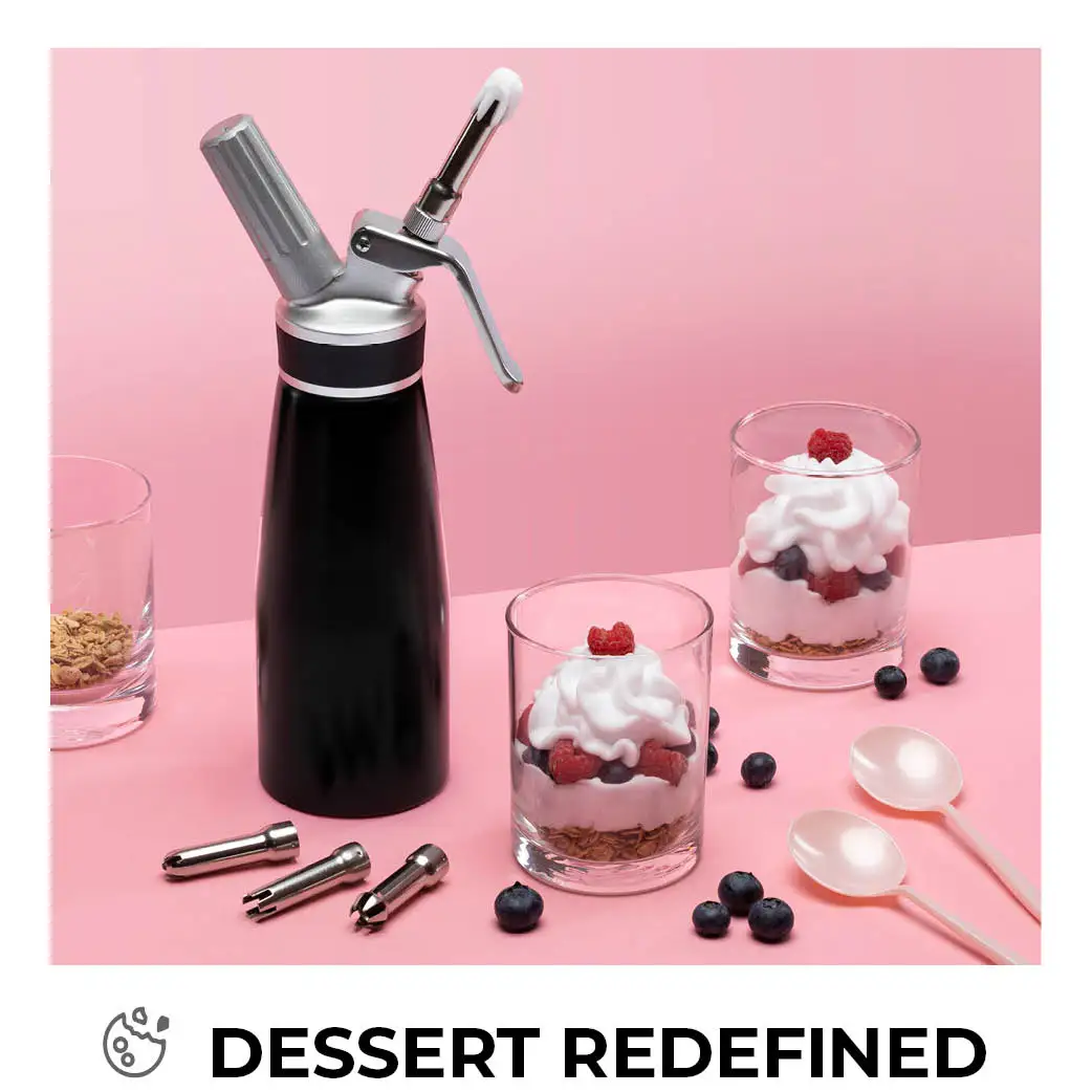Professional Whipped Cream Dispenser 1000ml Highly Durable Aluminum