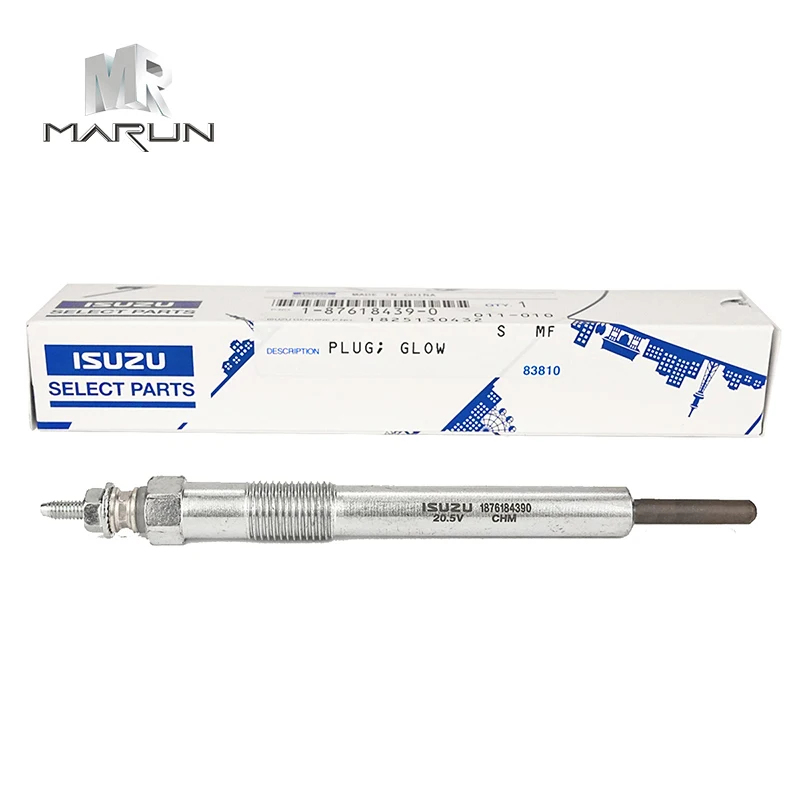 4BG1 4JG1 6BG1 6SD1 Original Glow Plug for Excavator EX200 Construction Machinery 1-87618439-0