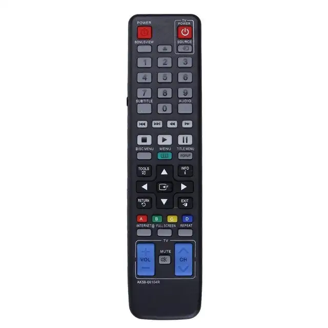 AK59-00104R Replacement Blu-ray Remote Control for Samsung Bluray/DVD Player BD-C6500 BD-C5500 BD-D6500/ZA BD-D6100C/ZA