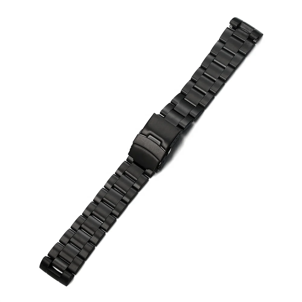 Ready To Ship Stainless Steel 20mm Pvd Black Solid End Link Watch Band  Strap Bracelet Fit For Seiko 6105 Watch - Buy 20mm Black 6105 Watch  Stainless Steel Bracelet Band Strap,Ready To