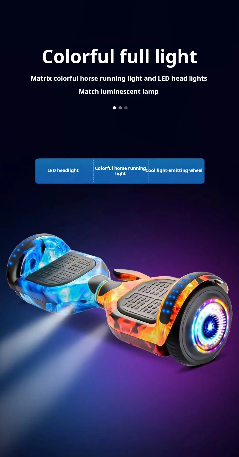 Hoverboard Bluetooth Self Balancing Scooter Anti-Slip Grip Pads