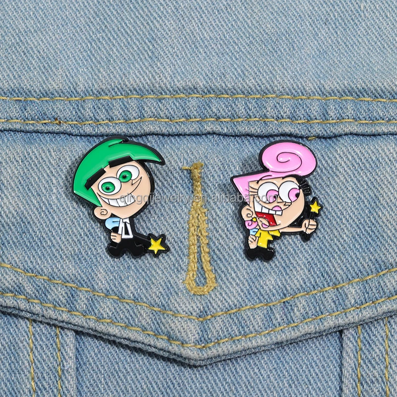 Cartoon Characters Pin Funny Enamel Pin Womens Brooch Backpack