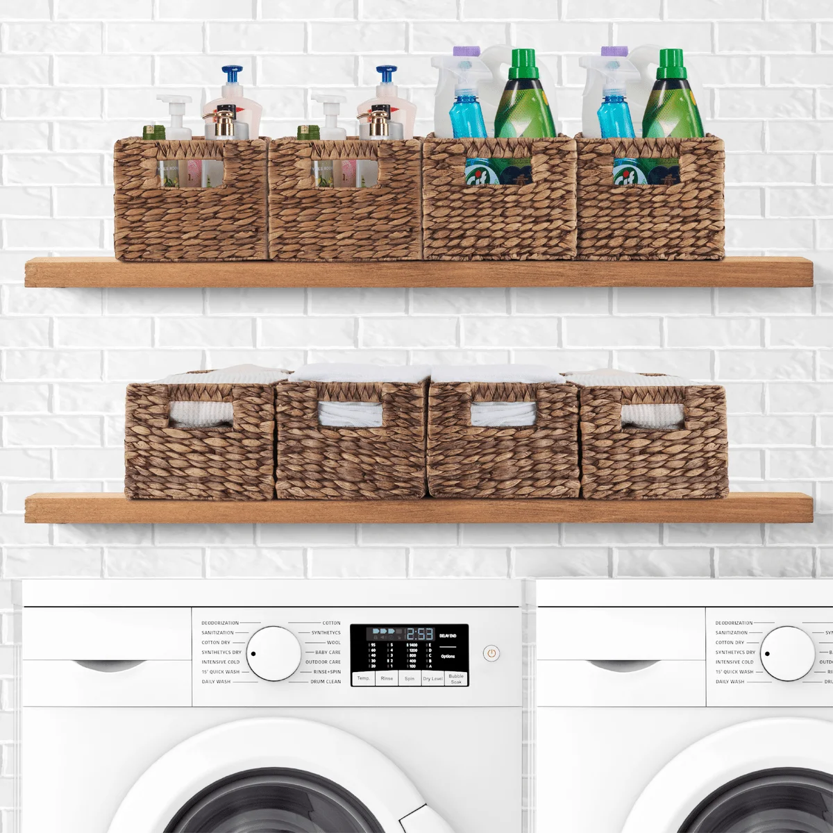 Custom Handmade Muti Function Water Hyacinth Basket Storage Wholesale