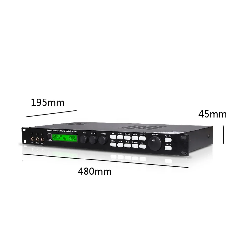 Professional Karaoke Pre-Effects DSP Audio Processor X5