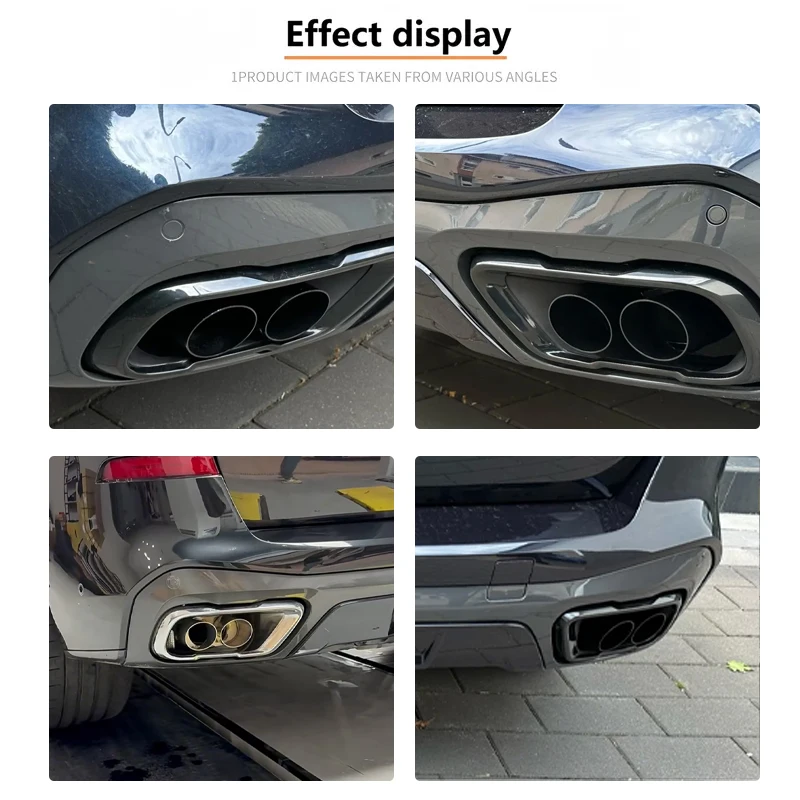 BMW X5 X6 X7 G05 G06 G07 Exhaust Tip Covers - SUS304 Stainless Steel