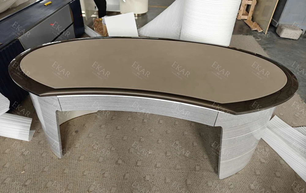 product modern design executive furniture oval solid wood boss ceo manager home study work desk-67