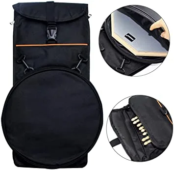 AKOZLIN Drum Pad Storage Cases Shoulder Bag Dumb Drum Bag For 12 Inches and 8 Inches Drum Pads Drum Set Accessories 