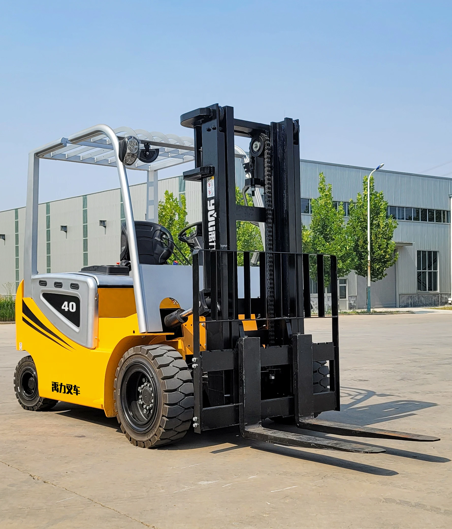 New 4ton Montacargas All Electric Fork Lift Loading And Unloading ...