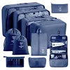 [set de aseo y maquillaje de once piezas] azul marino