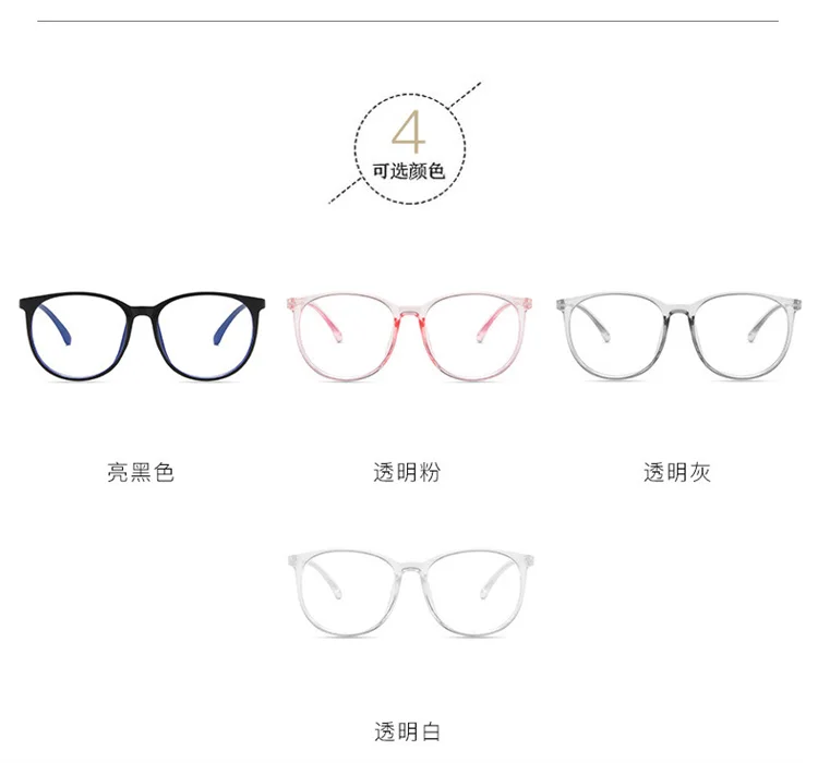 2023 Cheap New Retro Round Antiblue Light Blue Light Blocking Optical