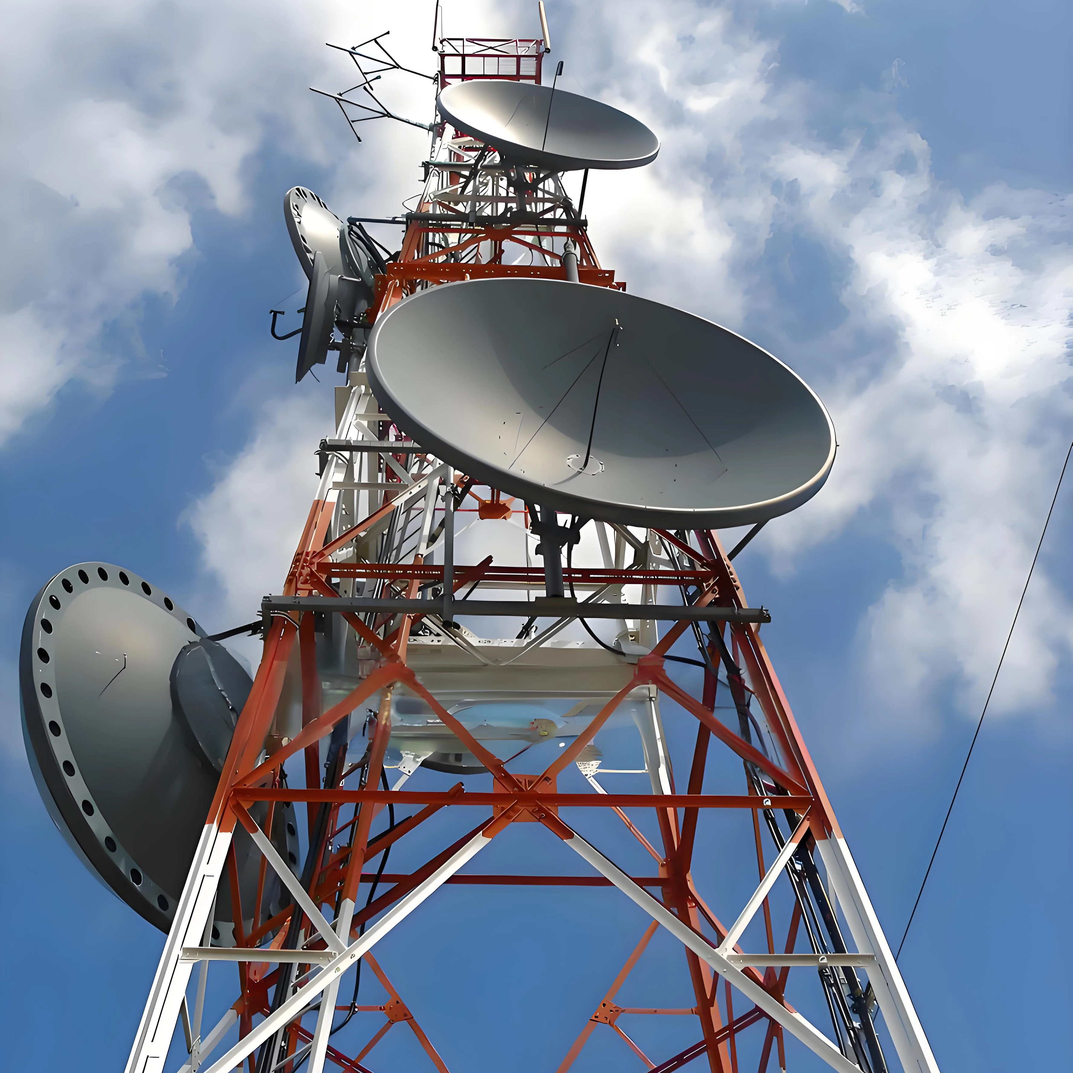 Corrosion-Proof 4-Legged Galvanized Steel Communication Antenna Tower for Outdoor Telecom Networks