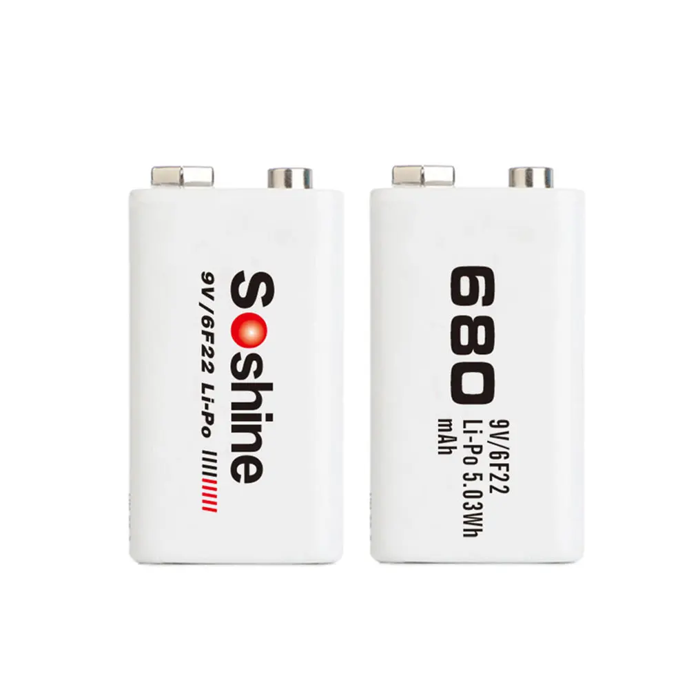 CITYORK Batterie Ricaricabili 9V USB 650mAh, Pile Al Litio - Foto 8