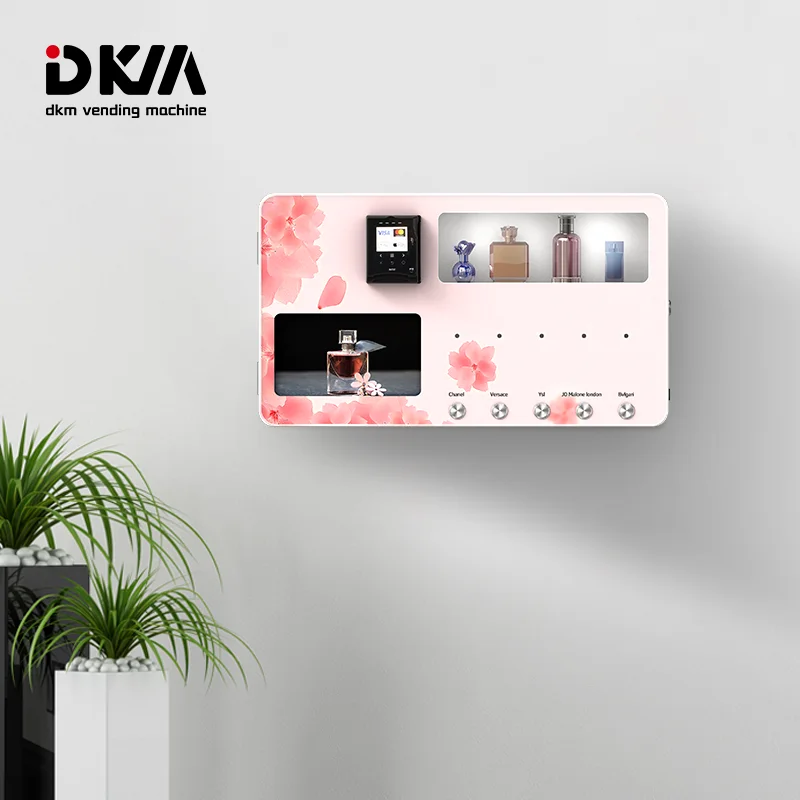 DKM Automatic Custom Wall Mount Small Mini Smart Vendor Machine Perfume Spray Vending Machine
