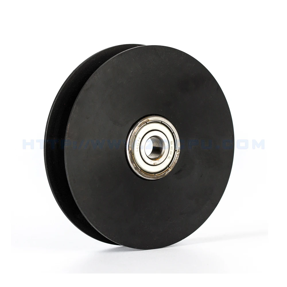 Injection Moulding Overmolding Factory 12 Inch Wire Rope / Cable Plastic Pulley Wheels for Gym Machine
