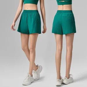 Roregal Spring/Summer 2026 New Arrivals Sports Short  Women's Elasticated Waistband 2 in 1 Yoga Short With Pocket