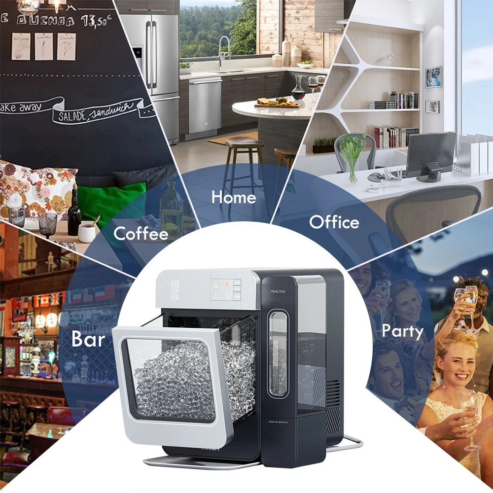 Ic1501 Aquart Household Nugget Ice Maker With Thick Insulation Portable