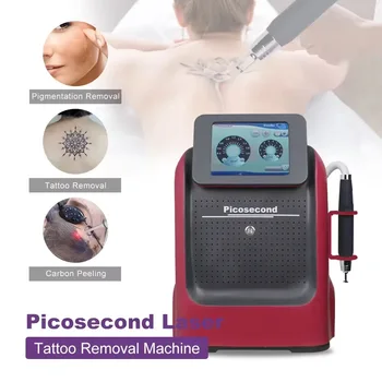 Portable Pico Second Laser Tatoo Remover Picosecond Q Switch Nd Yag Pico Tattoo Removal Machine