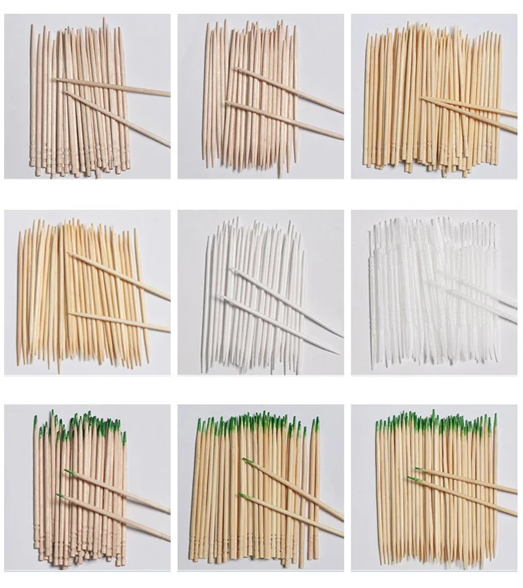Factory Natural Bamboo Toothpick Eco-friendly Green Mint Toothpick Disposable Bamboo Tooth Picks