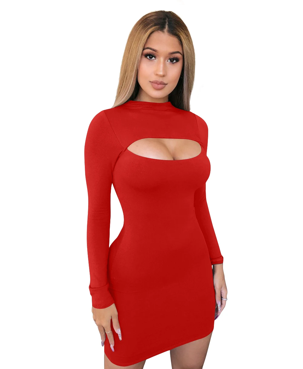 Club Bodycon Clothes In Stock Hollow Out Sexy Corset Mini Dress Sexy