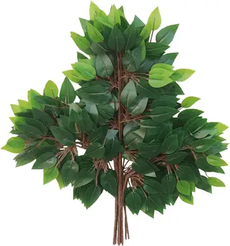 Artificial Ficus Leaves Branches  for Tree DIY Wedding Bouquet Wreath Wall Decor
