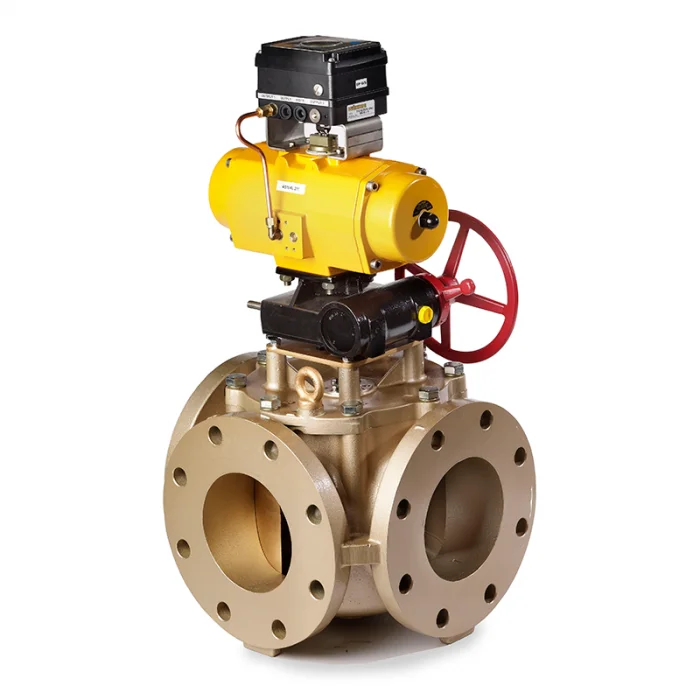 AMOT Three-way Temperature Control Valve GG Series With AMOT Control Valve 3 Way Rotary Control Valve