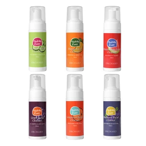 Organic Natural Fruit Facial Cleanser Mousse OEM/ODM Vegan Herbal for Adults Varieties Include Mango Grape Watermelon