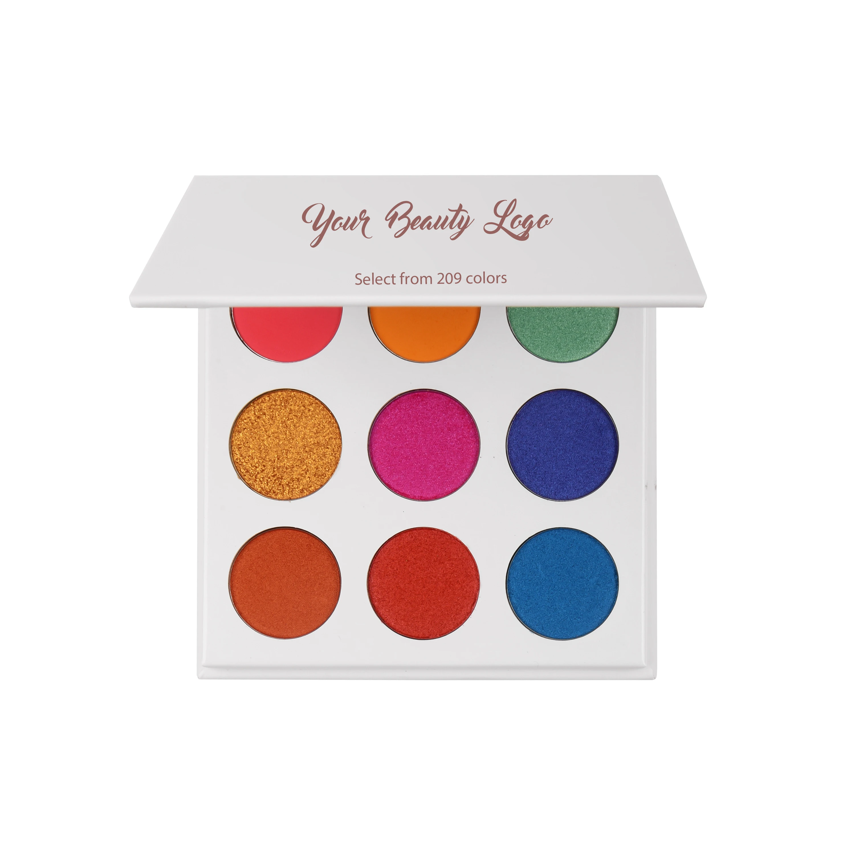 Private Label Cosmetics 9 Colors Eye Shadow High Pigment Vegan Eyeshadow Palette 209 Colors