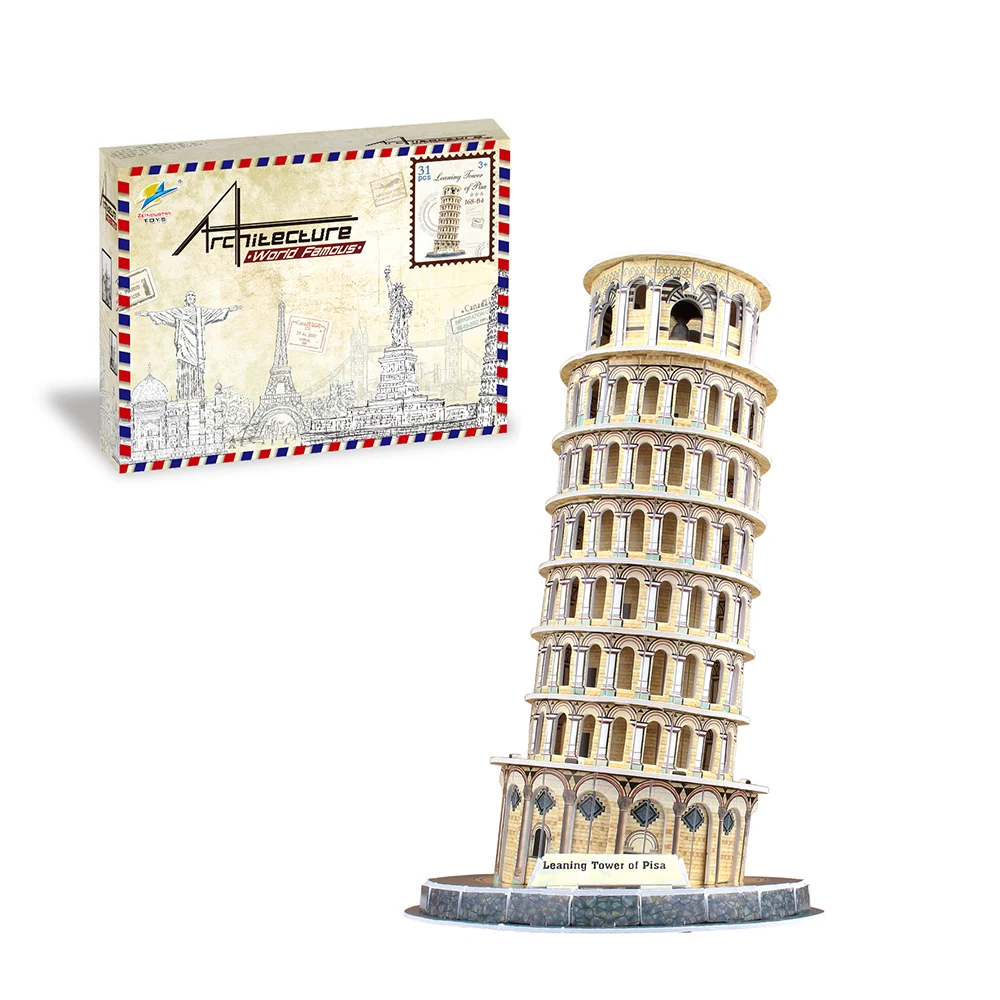 Перевод текста the leaning tower of pisa. Pisa Tower 3d пазл. 3d пазл Пизанская башня. Пизанская башня макет. Деревянная модель Пизанской башни.