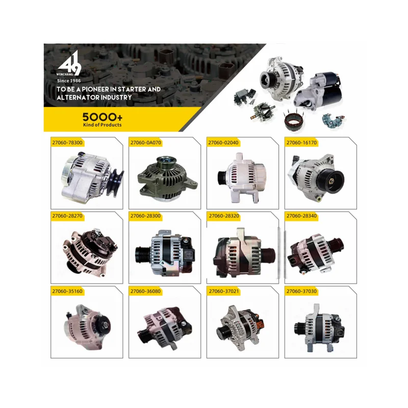 WENCHANG AUTO ALTERNATOR ISUZUエンジンにぴったり4BD1 4BD1T