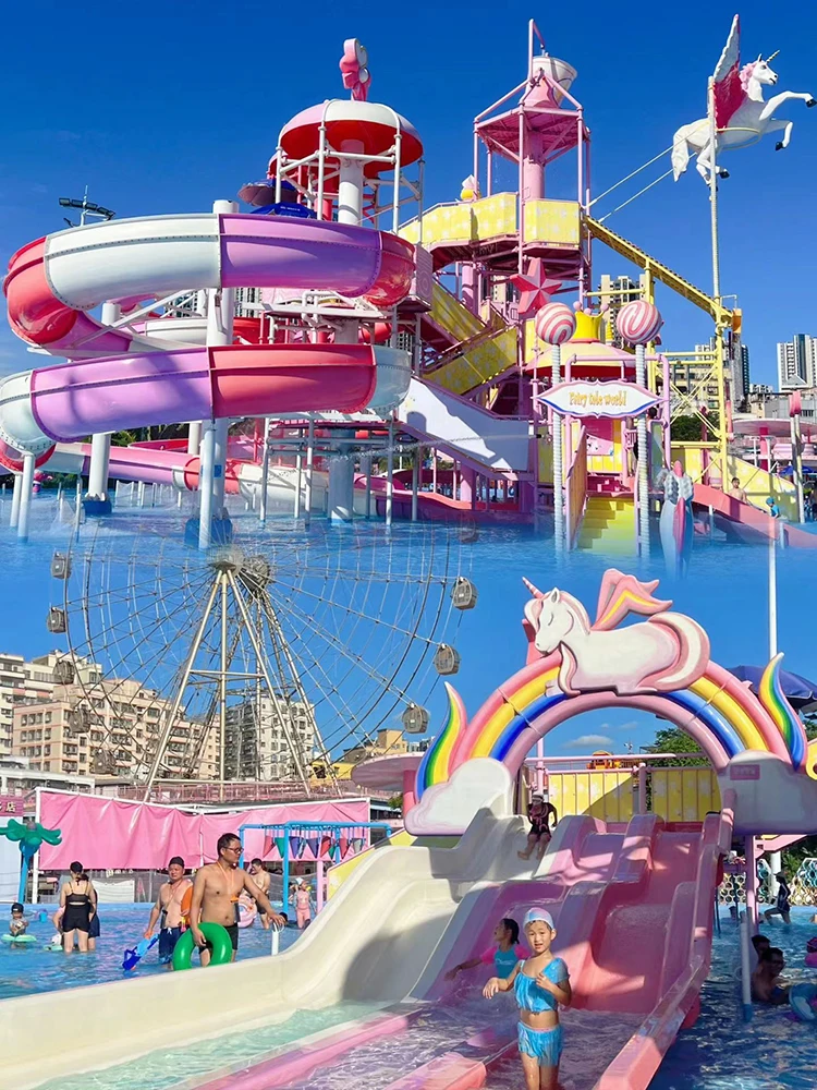 Aqua Spray Slide Equipment Commercial Fiberglass Water Park Pool Slides