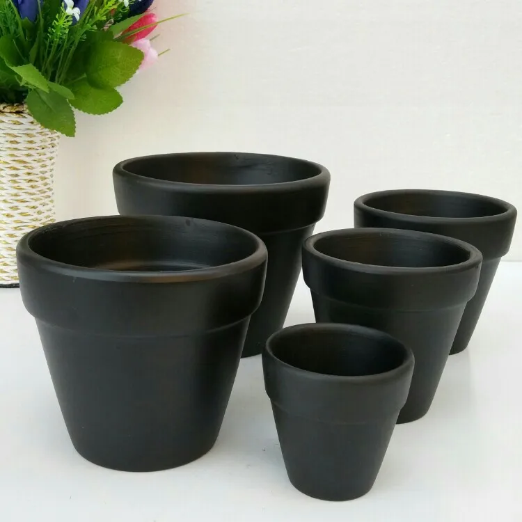Indoor Outdoor Black White Grey Terracotta Pots Wholesale Buy