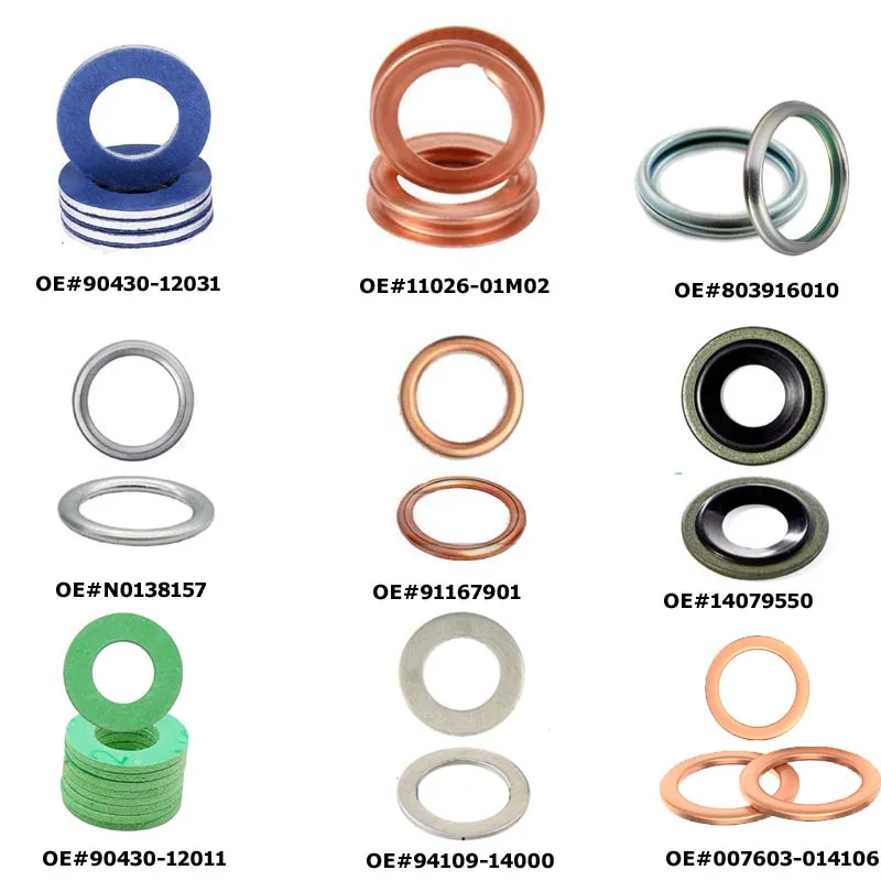 Oe#55498782 Cam Locking Drain Plug Sealing Washers Copper Crush Sealing ...