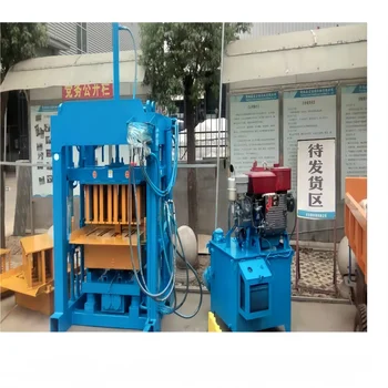 Diesel Powered with engine  Hollow Block Making Machine paving brick molding plants in Zambia