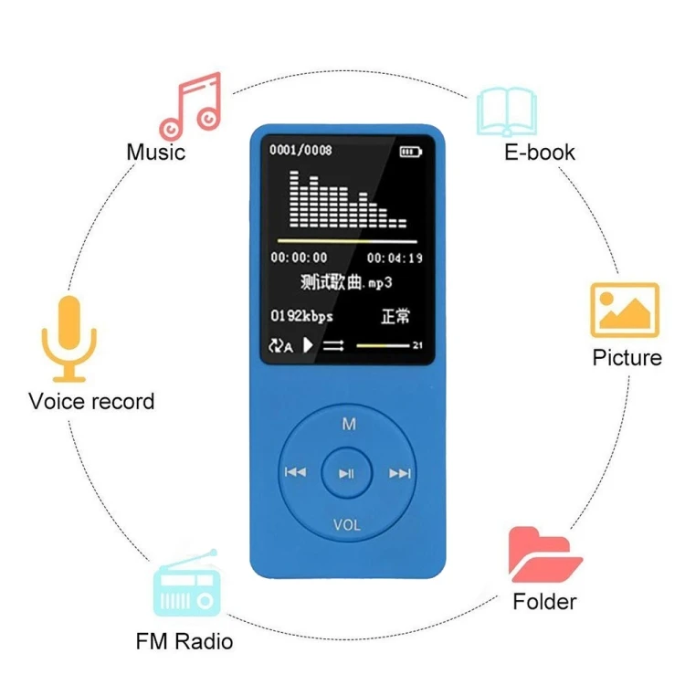 Multifunction Touch Screen Version MP3/MP4 Player Recorder 64GB Pocket MUSIC Reading MP3