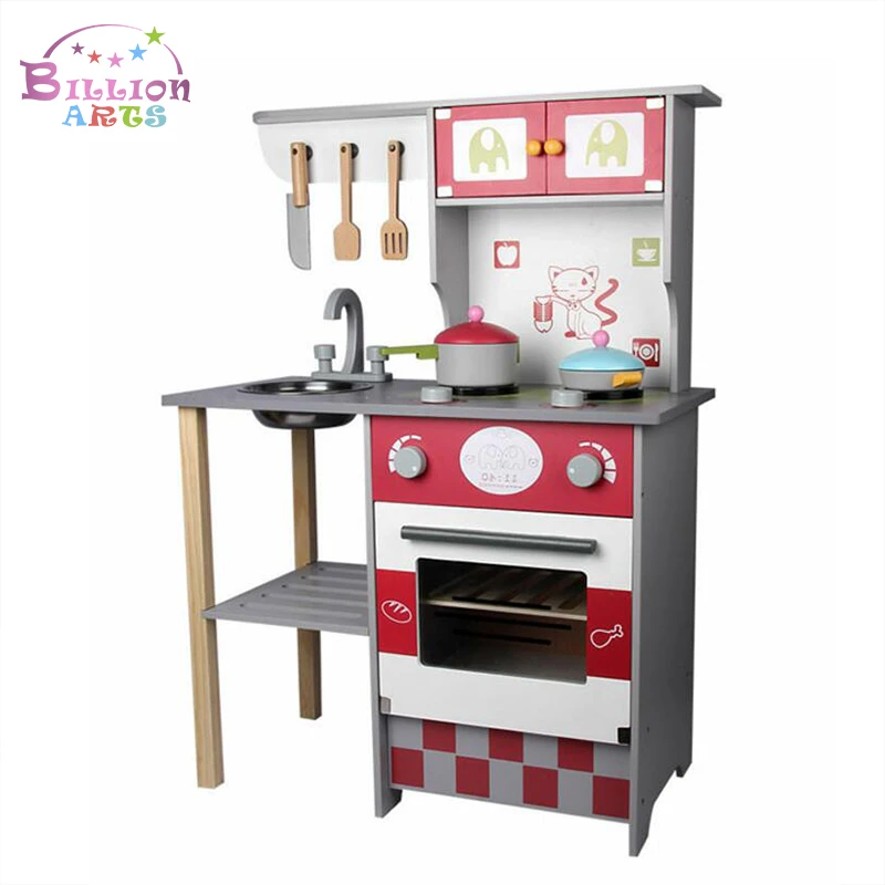 Детская Имитация деревянной кухонной утвари игровой домик игрушки еда посуда кастрюля Детские ролевые игры кухонный набор для малышей