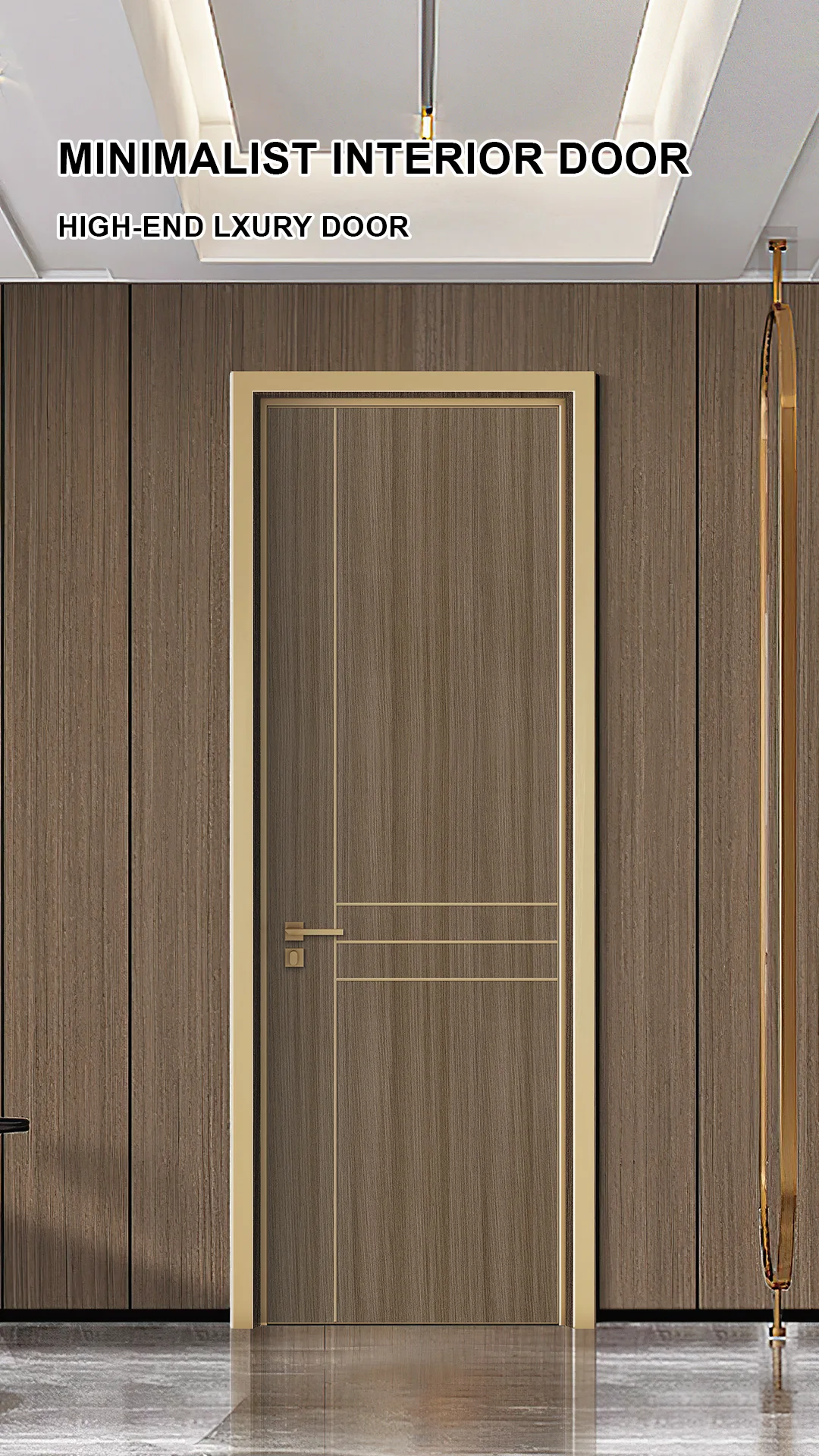 Oem Simple Superior Quality Luxury Design Bedroom Bathroom Entry Door