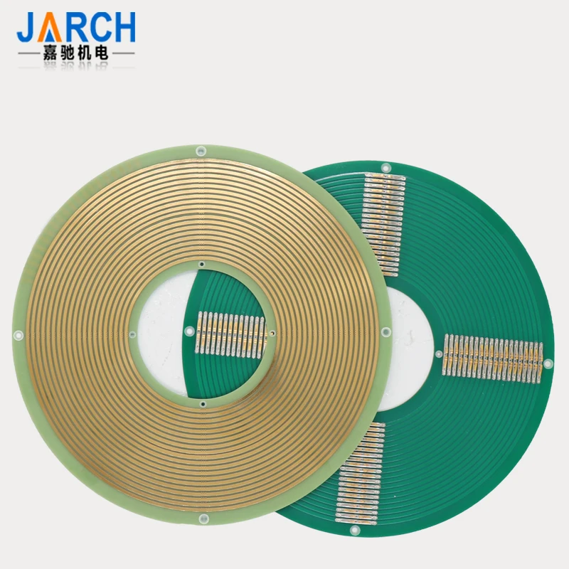 High speed 360 Rotating Electric PCB Pancake slip ring ultra thin 6mm pancace slipring 12 circuits