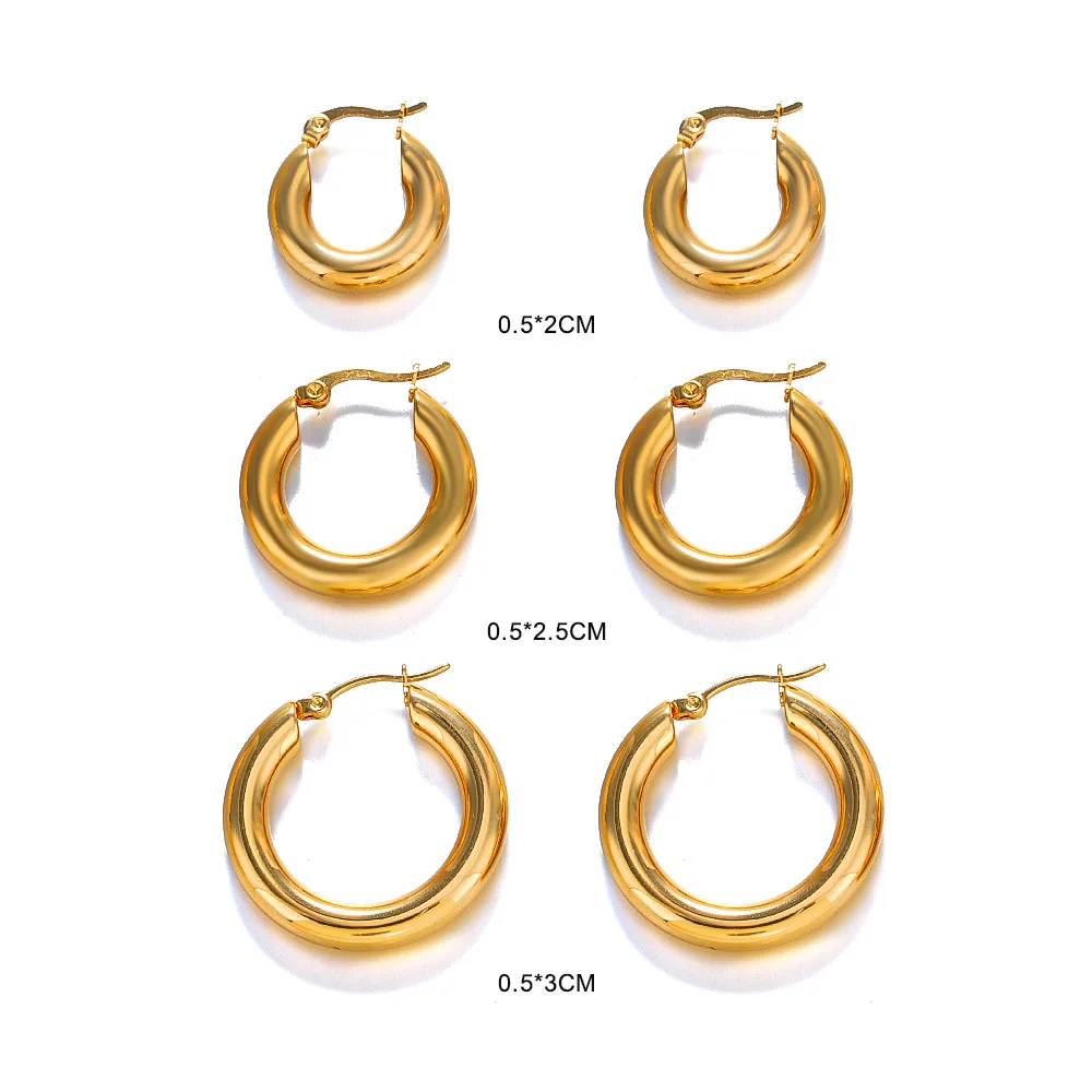 Fashion Hypoallergenic Jewelry Waterproof Non Tarnish 18k Gold Plated