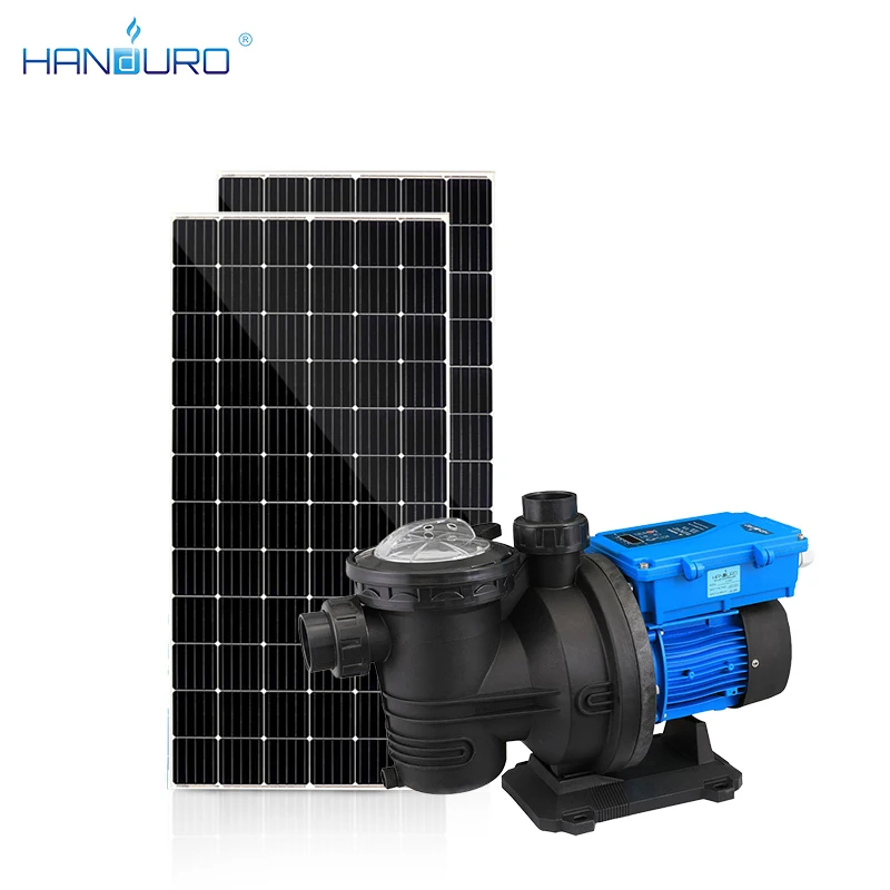 HANDURO Solar Powered Swimming Pool Filter Solar Pump Dc Pool Solar Pump Factory Manufacturer
