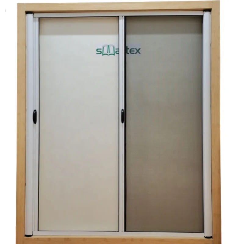 Popular Modern Retractable Invisible Flying Screen Door with Aluminum Frame Safety Net Door for Home and Hotel Use