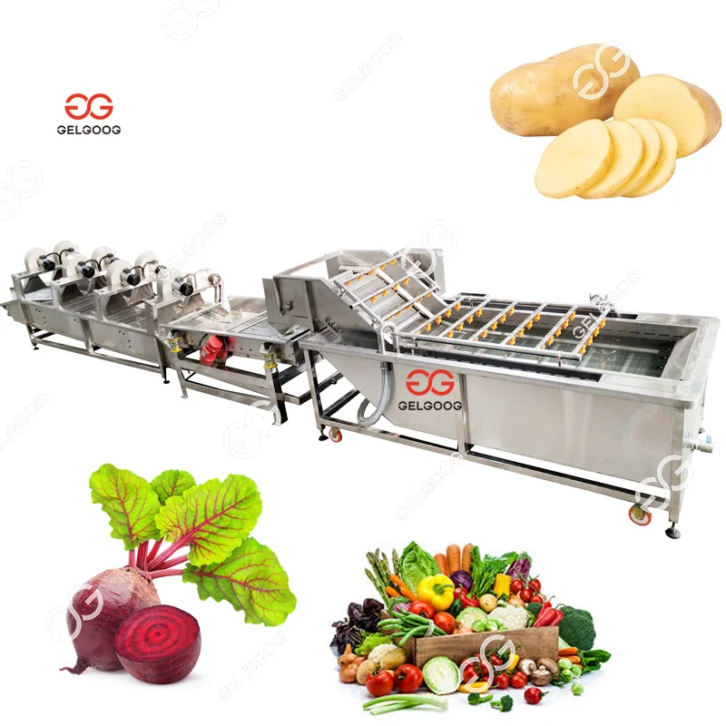 High Quality Yam Root Radish Vegetable Washing Peeling Machine Spinach Washer Salad Vegetable Cleaning Machine