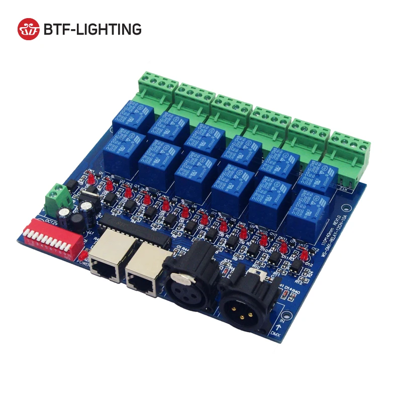 LightShow DMX 4CH 6CH 12CH Relay Switch Controller DC 5V DMX512 For KTV Bar LightShow DMX 4CH 6CH 12CH Relay Switch Controller DC 5V DMX512 For KTV Bar