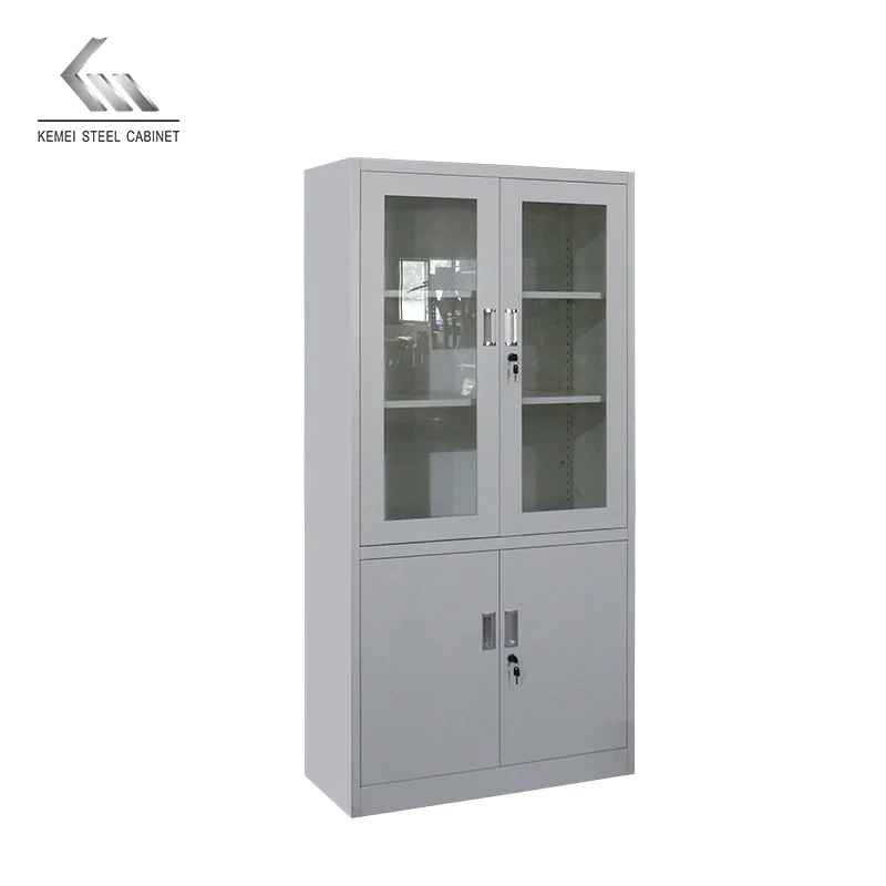 
 По индивидуальному заказу стекла 4 дверь корпусная мебель наполнение шкафов с черной пластиковой ручкой  