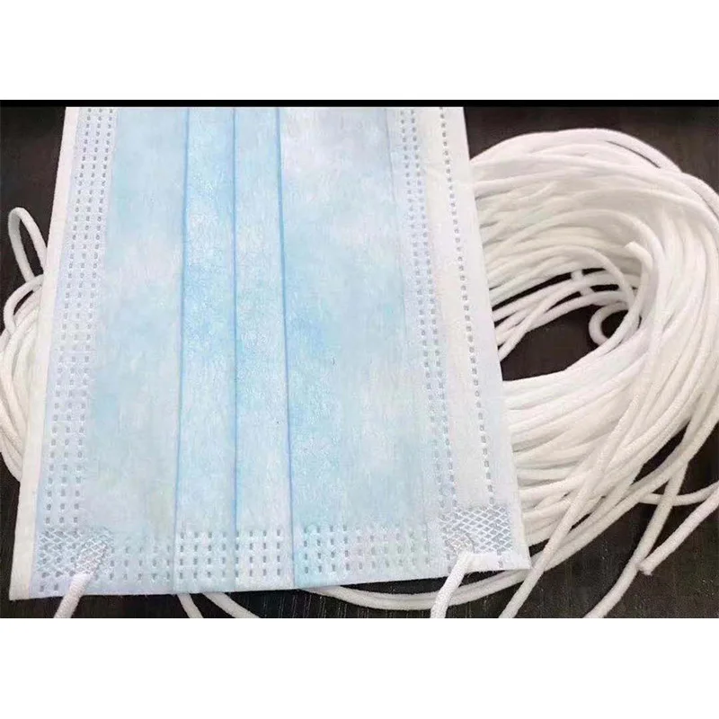 3MM DISPOSABLE MASK EAR HANGING ROPE KN95 MASK ELASTIC BAND STRETCH ROPE