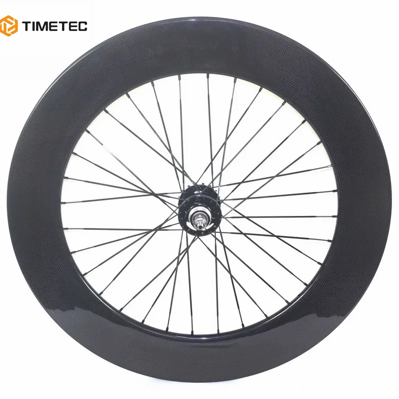 700C Track Bike Fixed Gear Carbon Wheelset Flipflop Hub Single Speed ...