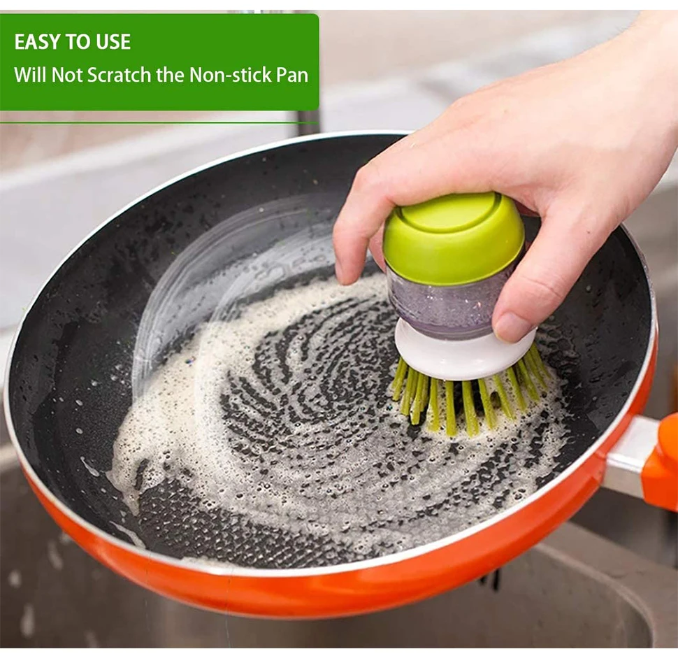 2PK Soap Dispensing Brush Kitchen Dish Cleaning Pot Scrubber Refill Sponge  10.5, 1 - Harris Teeter