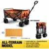 8-inch large off-road wheel orange