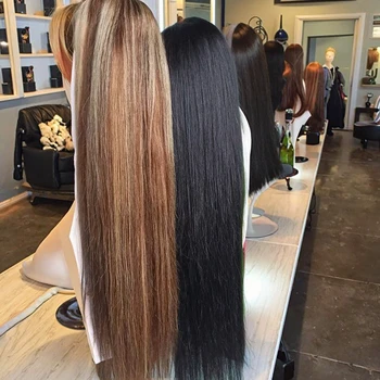 StraightVietnamese Virgin Hair 13*4 Full Frontal Wig Preplucked Transparent Lace Front Raw Human Hair Wigs