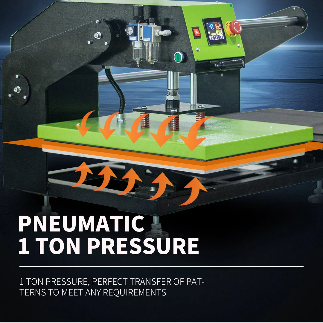 Auplex Semi-Automatic Pneumatic Marking Automatic Heat Press Machine B2